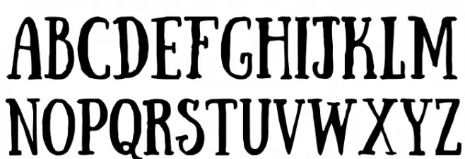 Sunday Schriftart Kleinbuchstaben