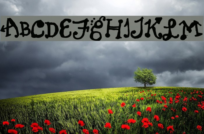 Sundayluck Font examples