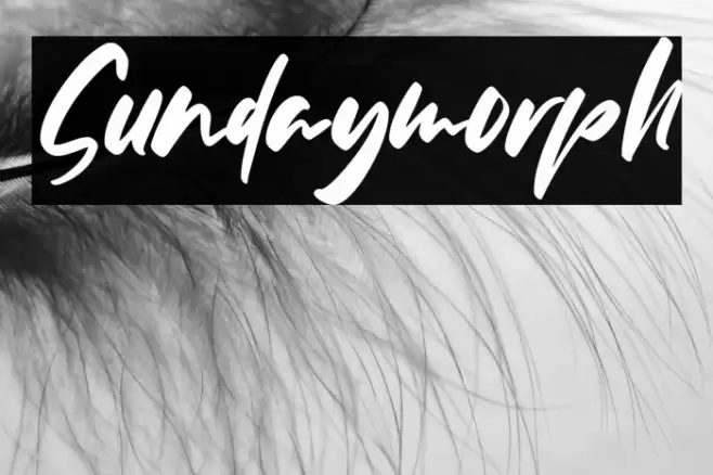 Sundaymorph Font examples