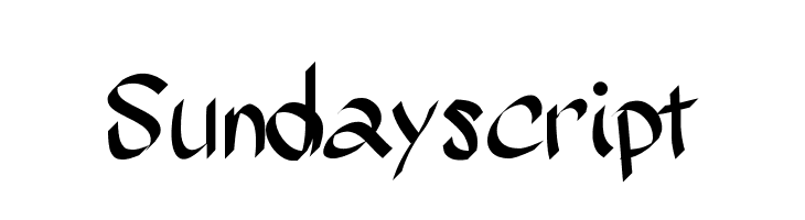 Sundayscript Font