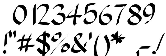 Sundayscript Font OTHER CHARS