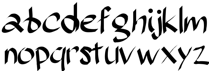 Sundayscript Font LOWERCASE