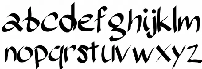 Sundayscript फ़ॉन्ट लोअरकेस