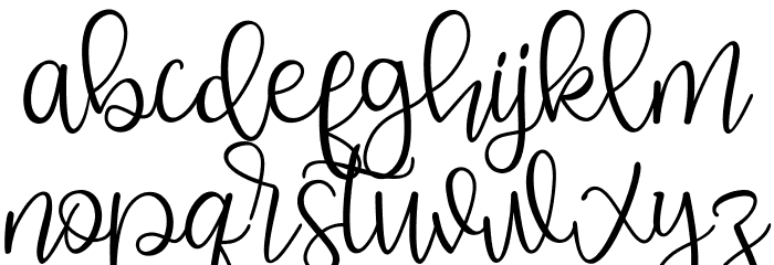 Sunderland Font LOWERCASE