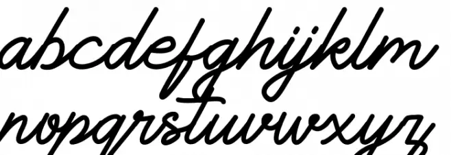 Sunderlines फ़ॉन्ट लोअरकेस