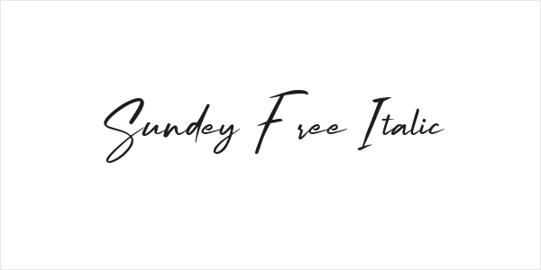 Sundey Free Italic Logo