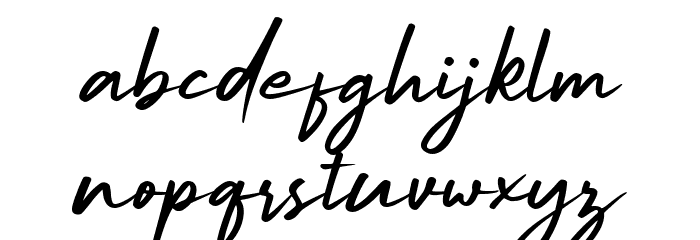 Sundey Free Italic Font LOWERCASE