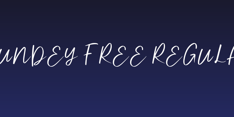 Sundey Free Regular Social Header
