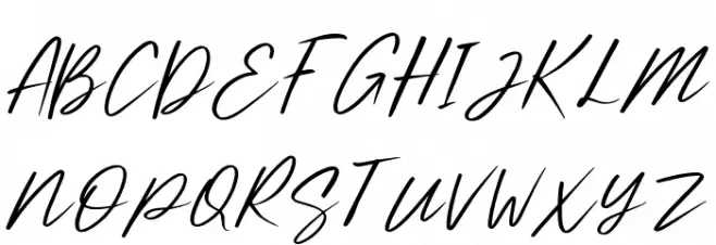 SundeyFree-Italic Schriftart Groß