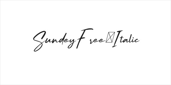 SundeyFree-Italic Logo
