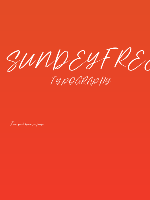 SundeyFree-Italic Poster