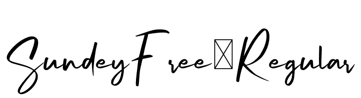 SundeyFree-Regular  フリーフォントのダウンロード