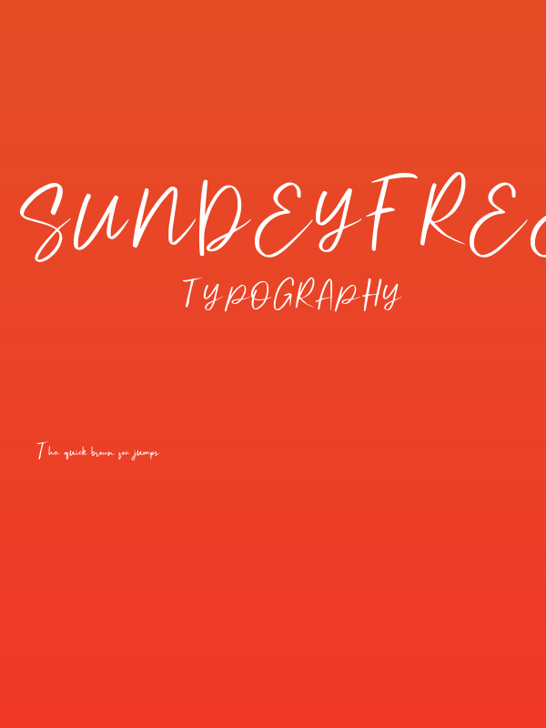 SundeyFree-Regular Poster