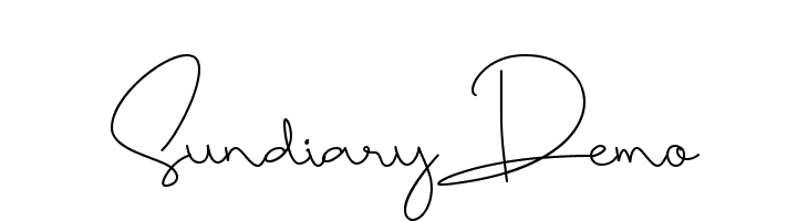 Sundiary Demo  नि: शुल्क फ़ॉन्ट्स डाउनलोड