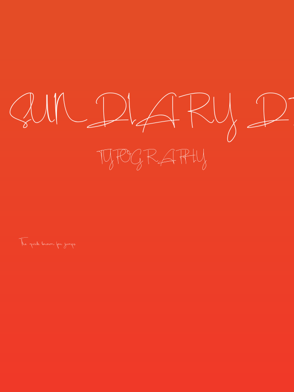 Sundiary Demo Poster