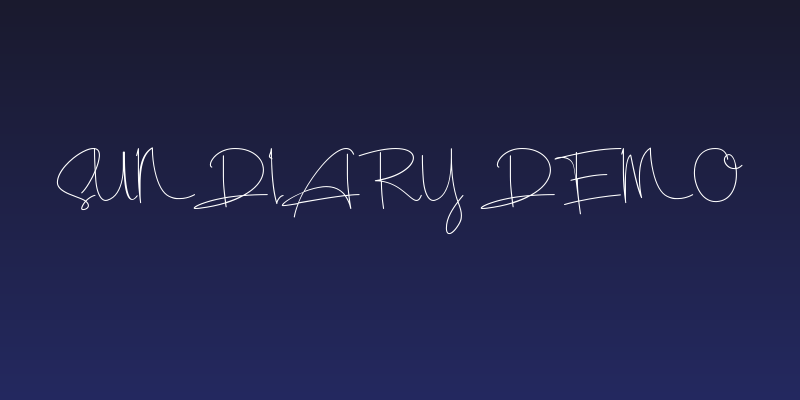 Sundiary Demo Social Header