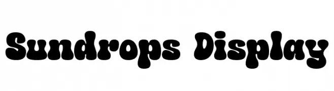 Sundrops Display  Frei Schriftart Herunterladen