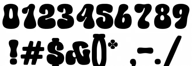 Sundrops Display Font OTHER CHARS