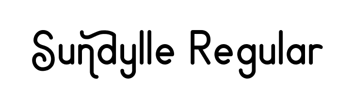 Sundylle Regular  フリーフォントのダウンロード