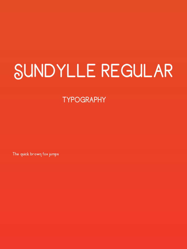 Sundylle Regular Poster
