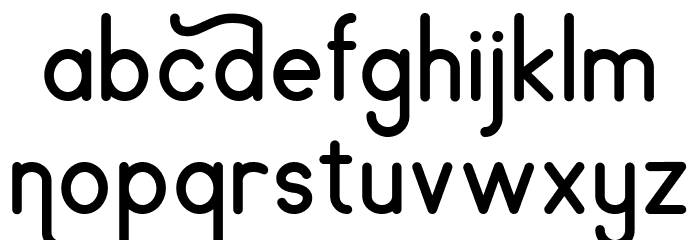 Sundylle Regular Font LOWERCASE