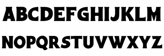 Sunfice PERSONAL USE ONLY Regular フォント 大文字