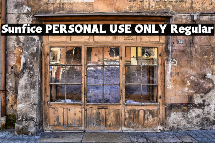 Sunfice PERSONAL USE ONLY Regular Example 2