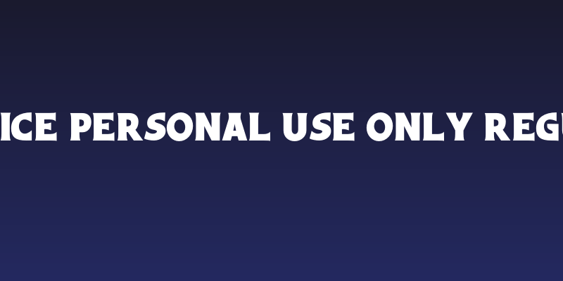 Sunfice PERSONAL USE ONLY Regular Social Header