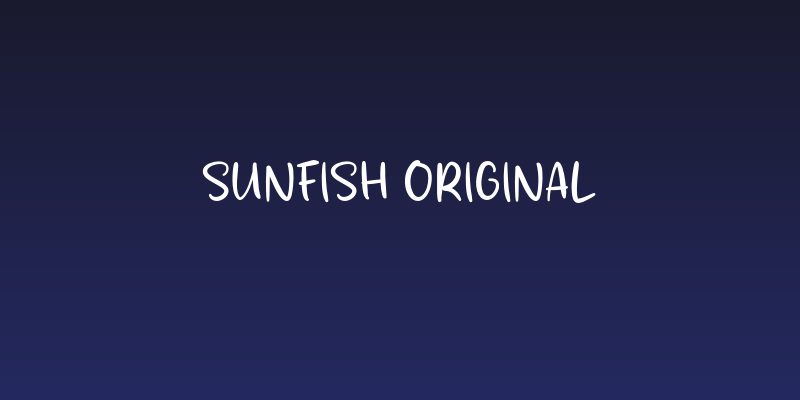 Sunfish Original Social Header