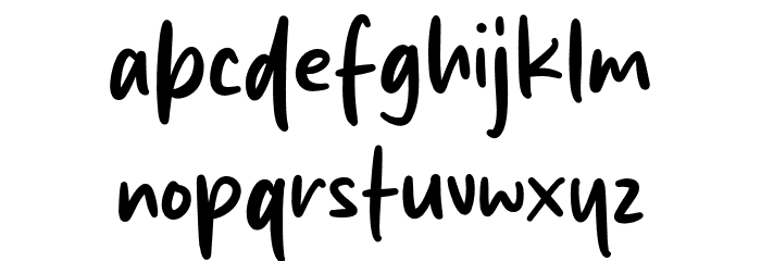 Sunfish Original Font LOWERCASE