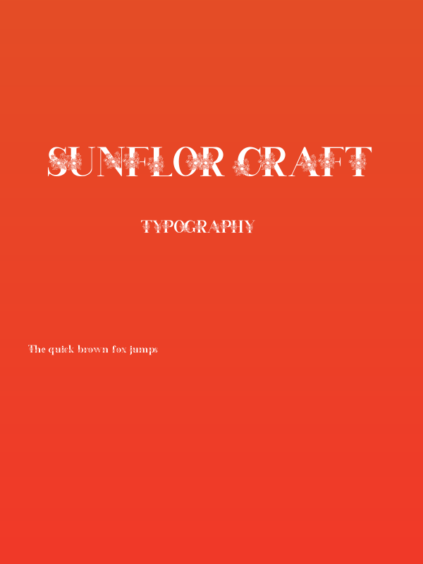 Sunflor craft Poster
