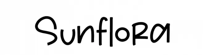 Sunflora  les polices de caractères gratuit tlcharger