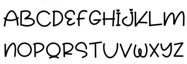Sunflora Font UPPERCASE