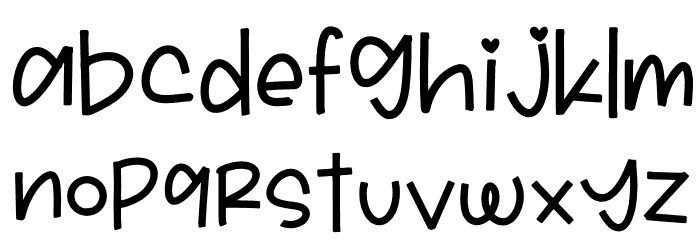 Sunflora Font LOWERCASE