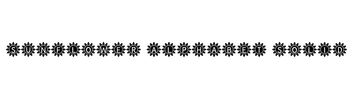 Sunflower Alphabet Solid  font caratteri gratis