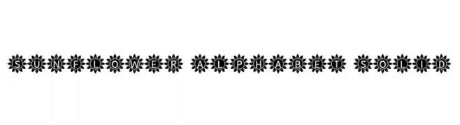 Sunflower Alphabet Solid  تنزيل الخطوط