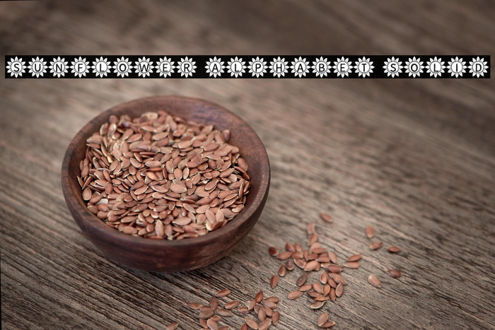 Sunflower Alphabet Solid Example 3