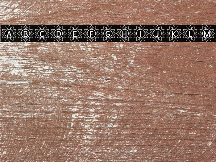 Sunflower Alphabet Example 2