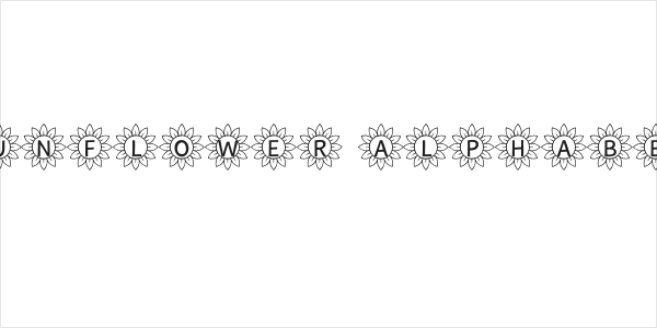 Sunflower Alphabet Logo
