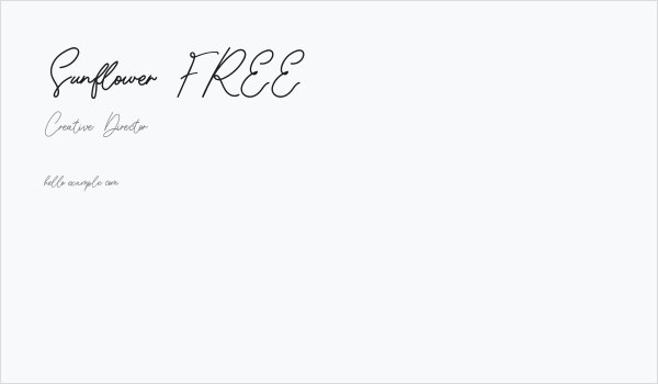 Sunflower FREE Business Card