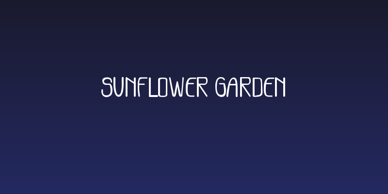 Sunflower Garden Social Header
