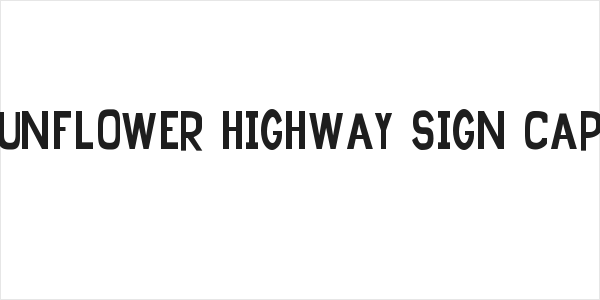 Sunflower Highway Sign Caps Logo