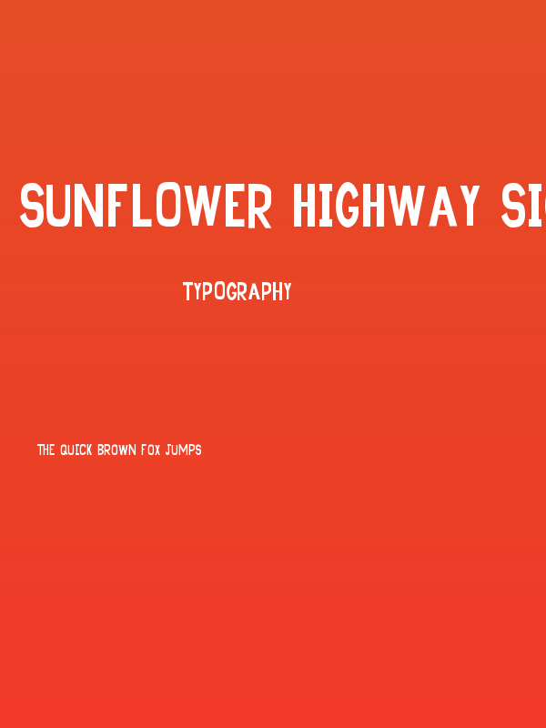 Sunflower Highway Sign Caps Poster