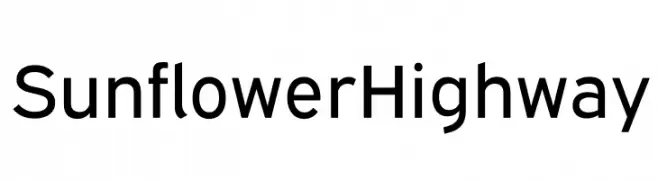 Sunflower Highway  Fuentes Gratis Descargar