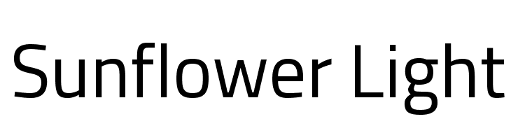 Sunflower Light  Скачать бесплатные шрифты