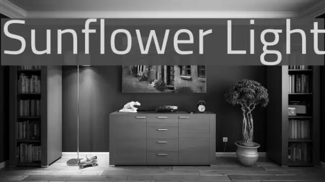Sunflower Light Font examples