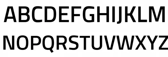 Sunflower Medium Font UPPERCASE