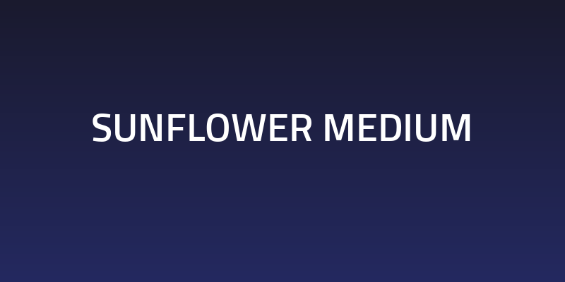 Sunflower Medium Social Header