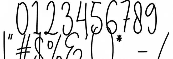 Sunflower Signature Шрифта ДРУГИЕ символов