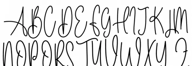 Sunflower Signature Шрифта ВЕРХНИЙ